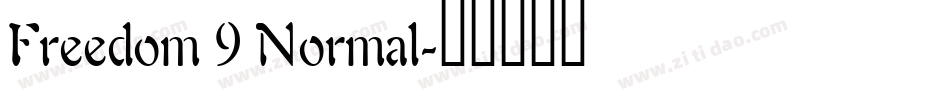 Freedom 9 Normal字体转换